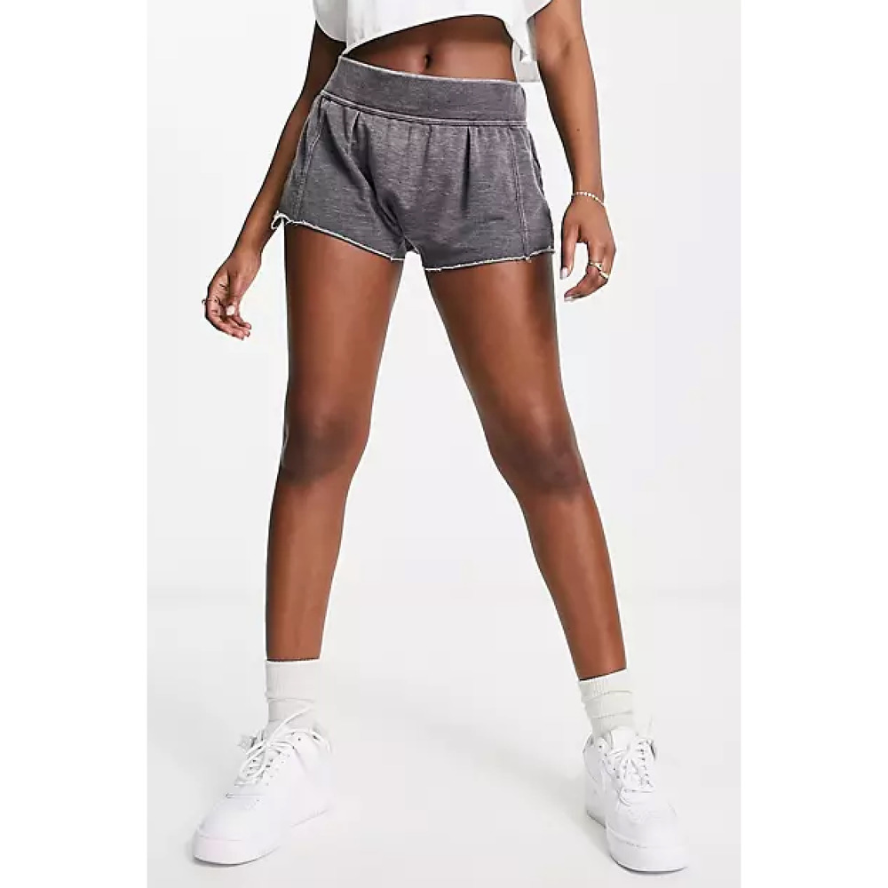Free People Cozy Cool Girl Dark Grey Lounge Shorts